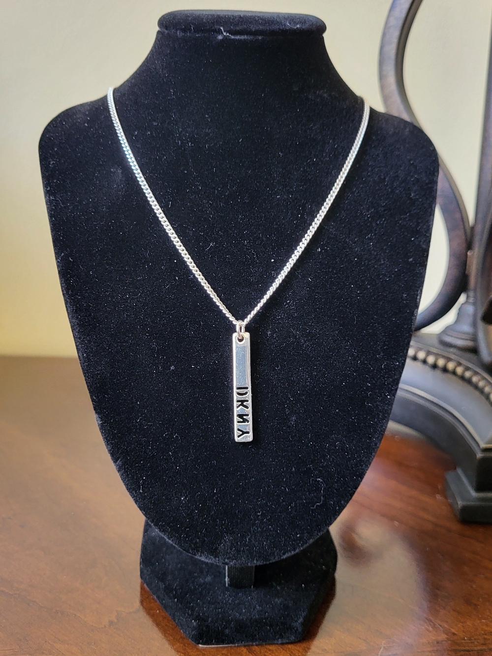 DKNY Silver-Tone Pendant Necklace